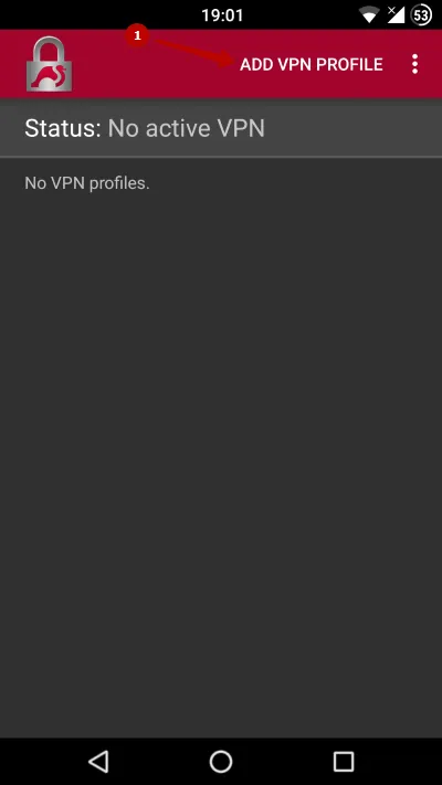 Add new VPN Profile