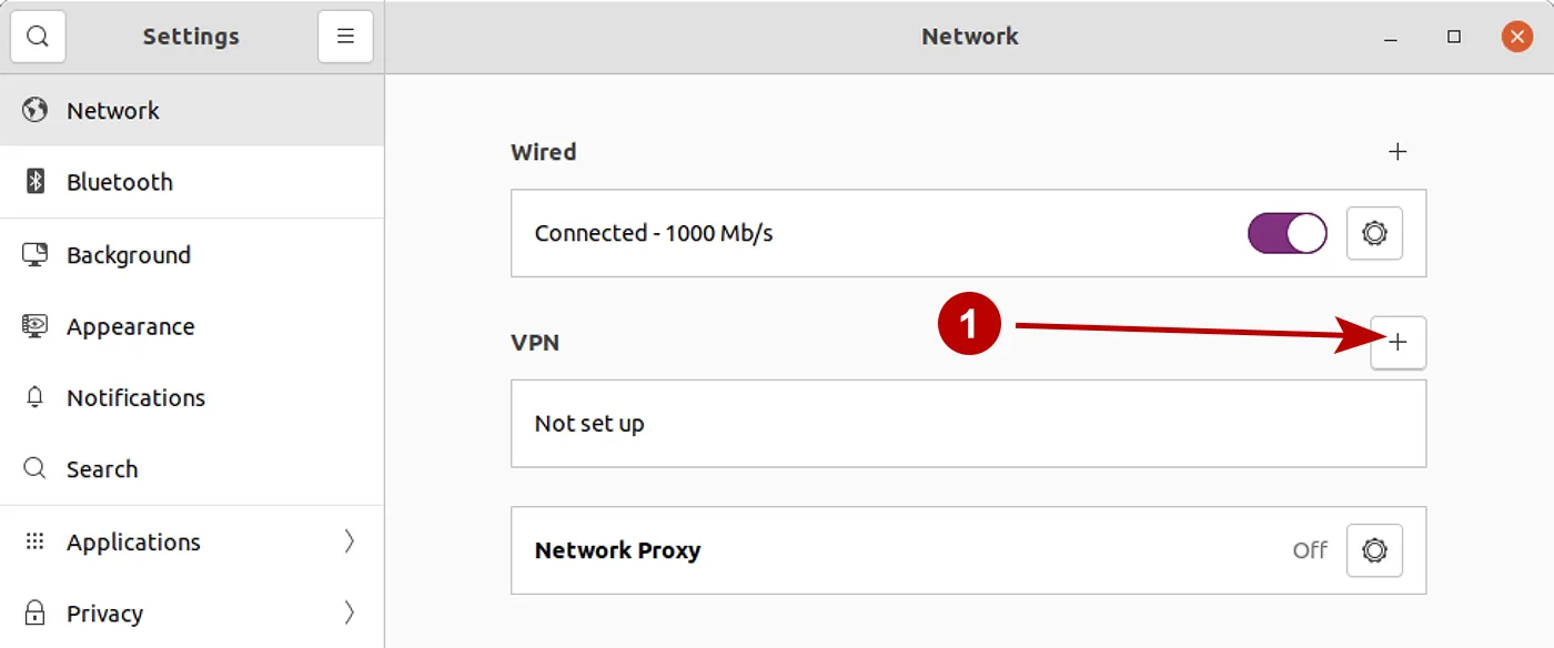 Set up a new IKEv2 VPN connection on Ubuntu 21
