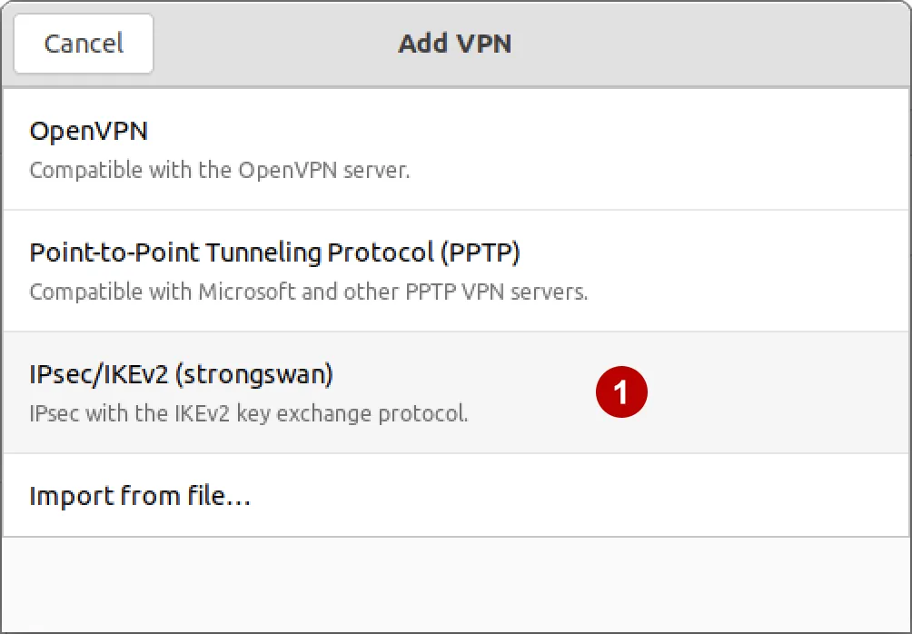 IKEv2 VPN on Ubuntu 21