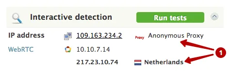 WebRTC determines the real IP address when using the Tor network