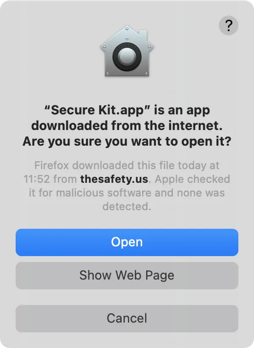 Allow to open Secure Kit on macOS