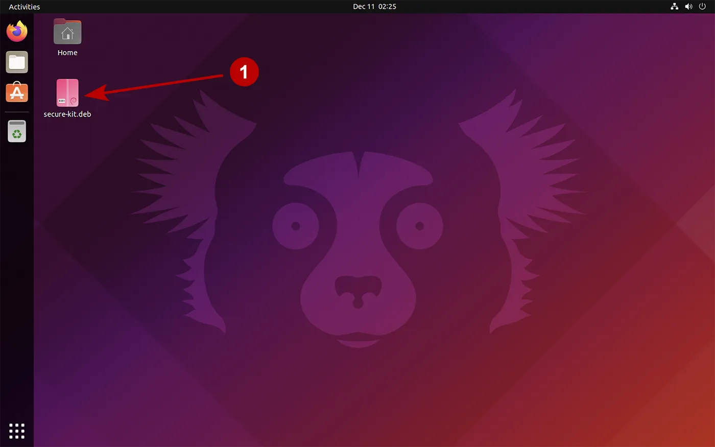 Download the Secure Kit for Ubuntu to your desktop