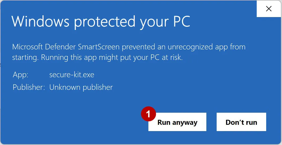 Run Secure Kit on Windows