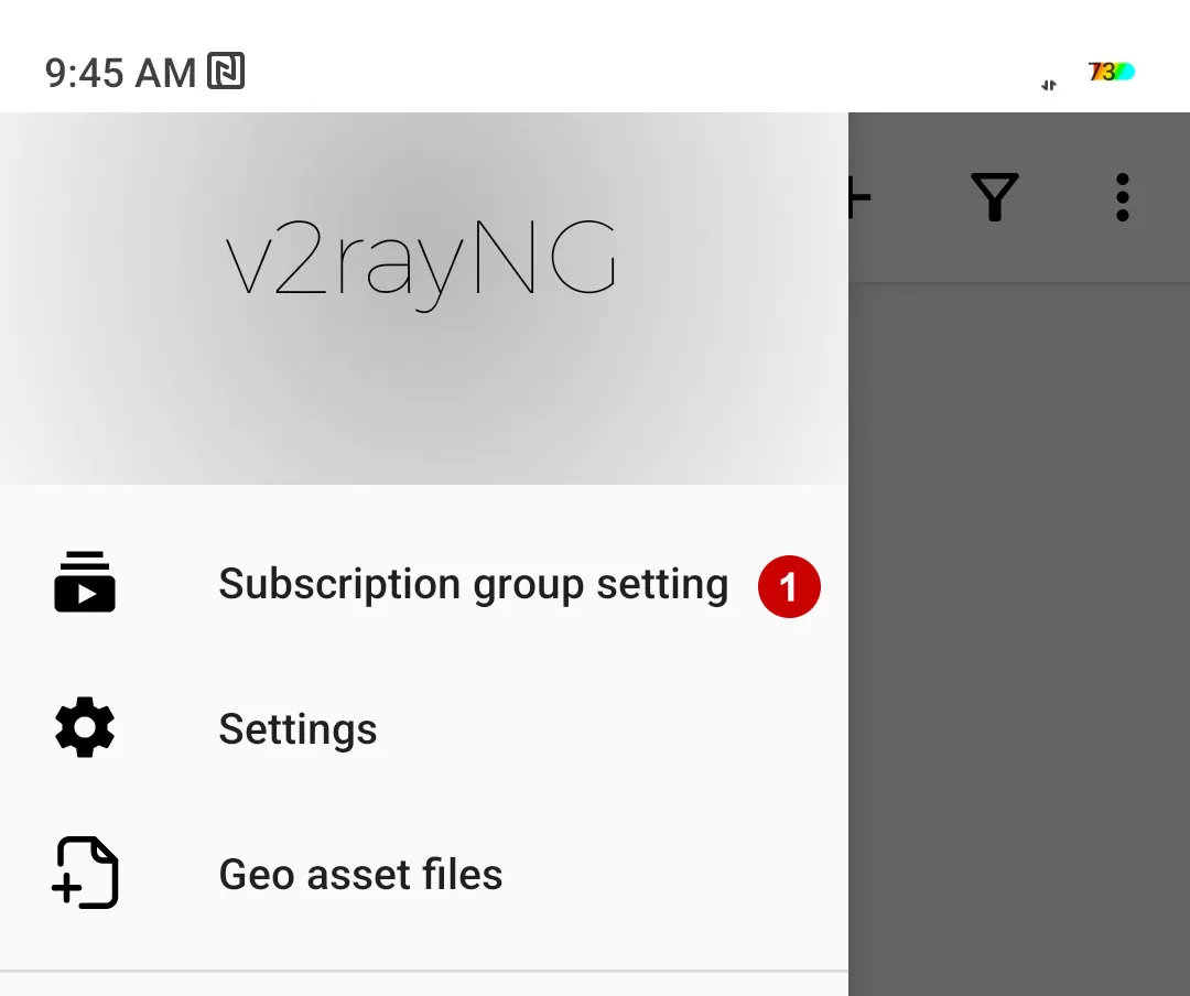 xVPN subscription in v2rayng on Android