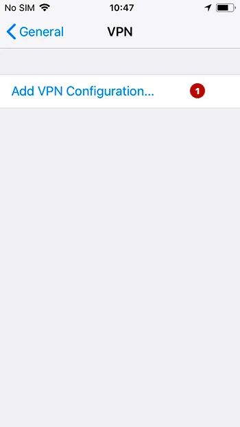 Add IKEv2 VPN on iOS