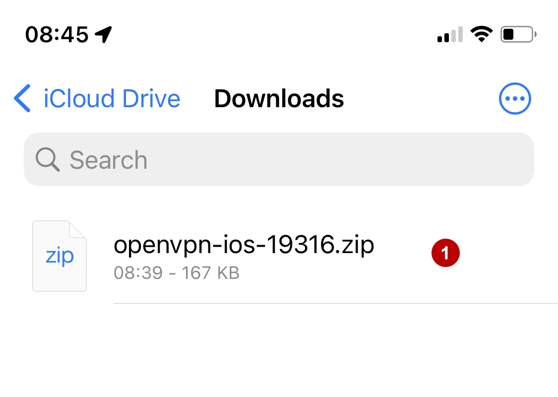 Unpack ZIP archive on iOS 15