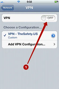 Connection to PPTP VPN on iPhone in iOS 6