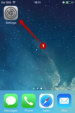 Settings on iPhone in iOS 9