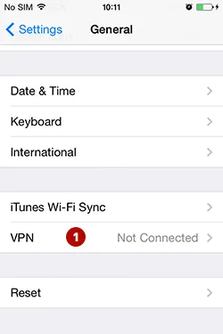 VPN on iPhone in iOS 9