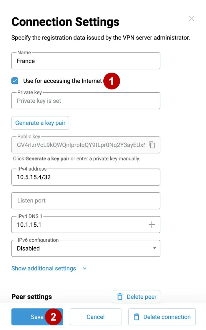Use Wireguard on the Keenetic router to access the Internet