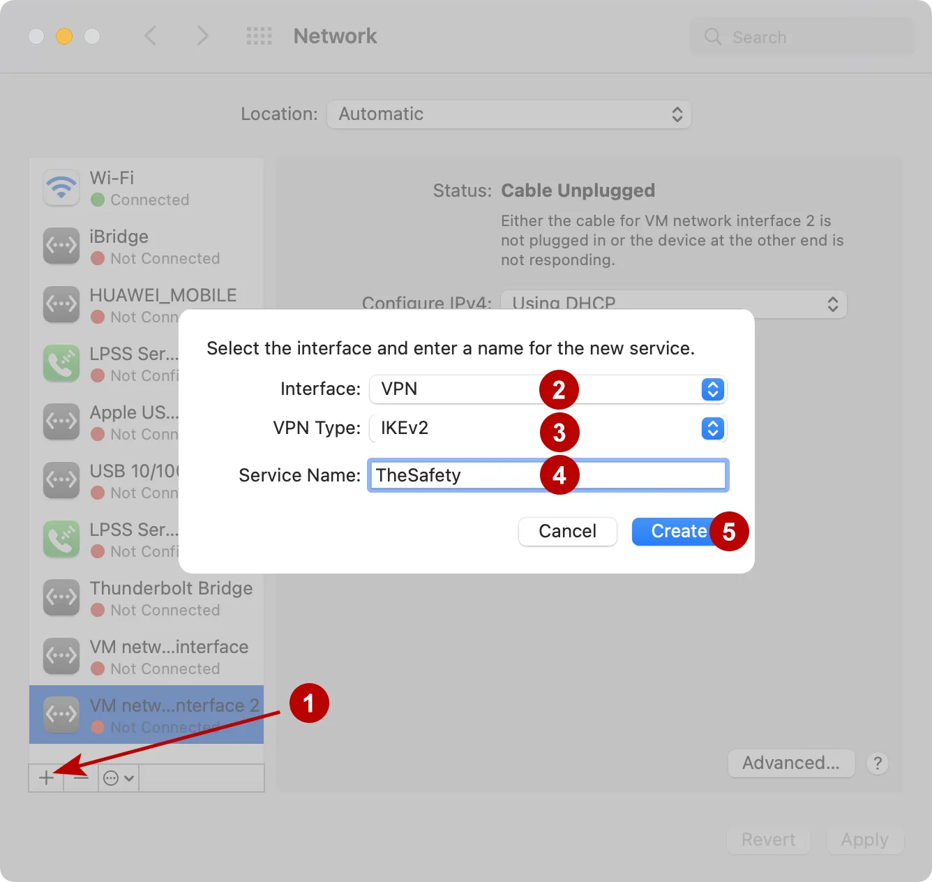 Creating an IKEv2 VPN on macOS