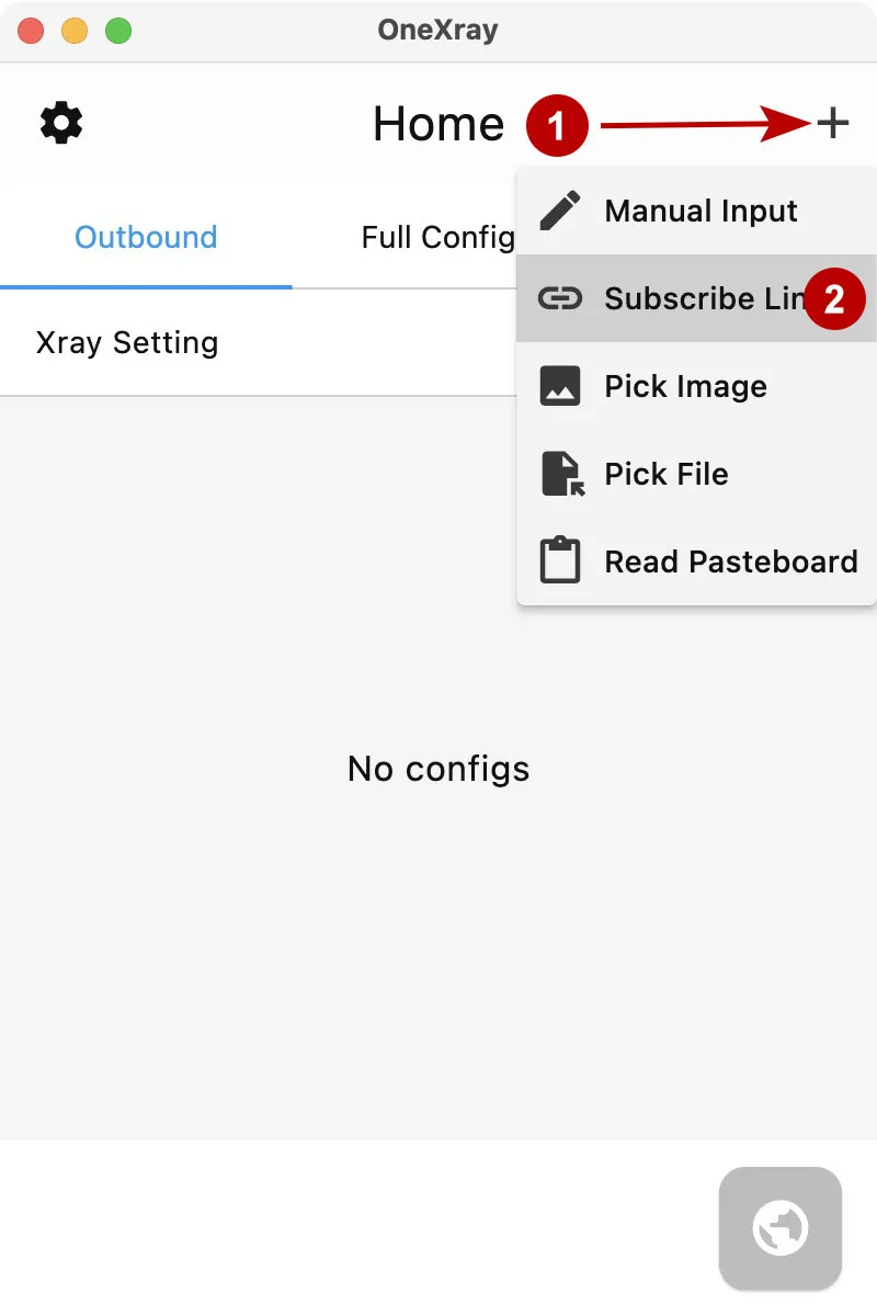 Add xVPN subscription to OneXray on macOS