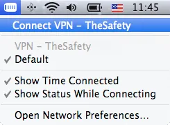 Connect to PPTP VPN on macOS