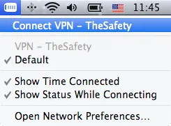 MacOS'ta PPTP VPN'ye bağlanın