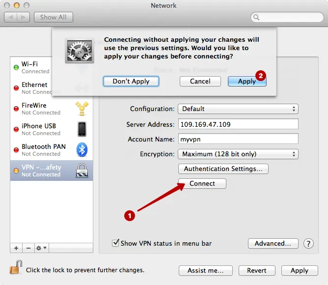 pptp vpn application for mac