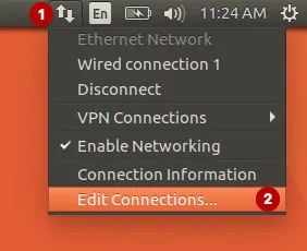 Edit connections on Ubuntu