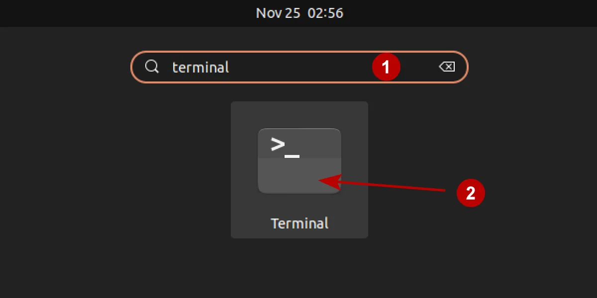 Terminal on Ubuntu 21