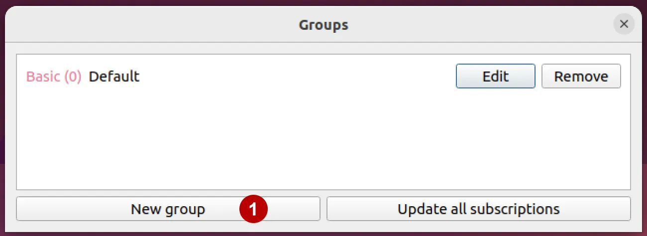 Добавление новой xVPN подписки в Nekoray на Ubuntu 22